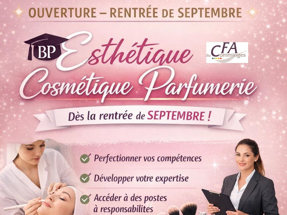 Ouverture BP Esthétique Rentrée 2026